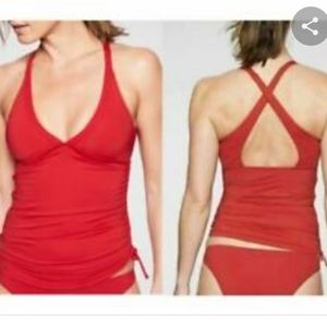 Athleta Side Scrunch Swim Tank (L)